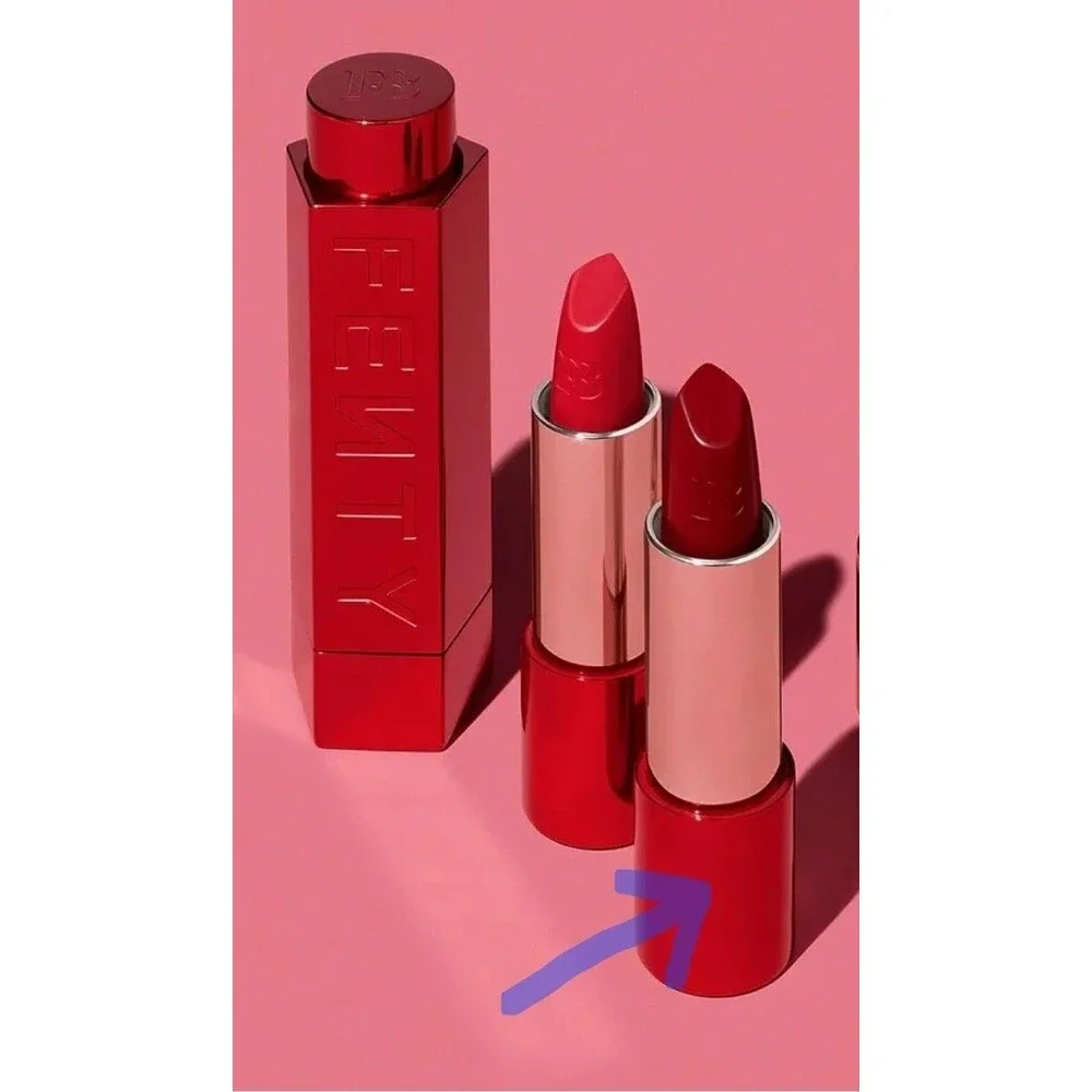 FENTY BEAUTY Kissin Kutie w/Refillable Metallic RED Case*discontinued